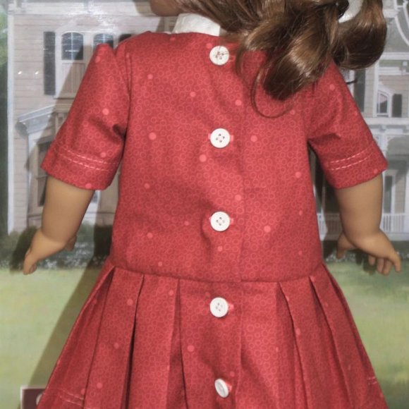 American Girl Style Edwardian Pleated Sailor Dress - Picture 3 of 5